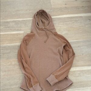 Columbia Waffle Knit Hooded cowl neck pullover